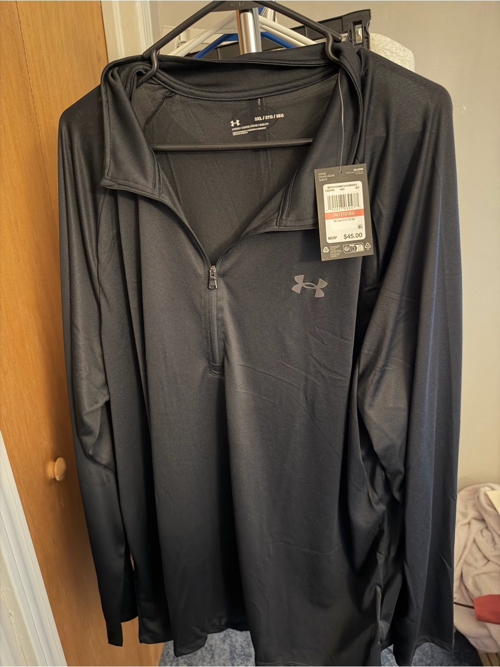 Under Armour Men’s Black Quarter-Zip Performance Pullover